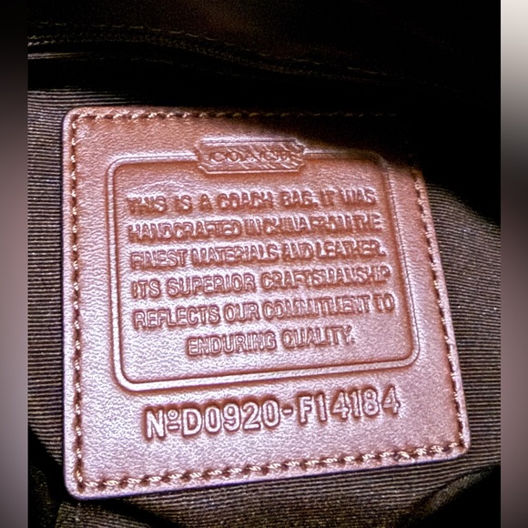 Coach Signature Brown camel and Tan Shoulder Bag - Picture 5 of 12